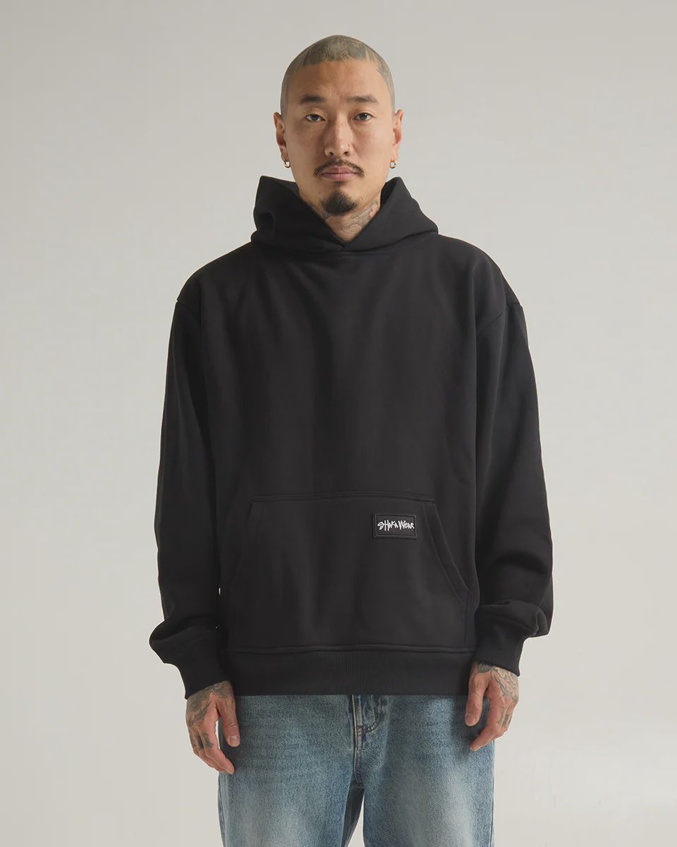 Shaka Essential Heavyweight Hoodie, Color: BLK, Size: LRG