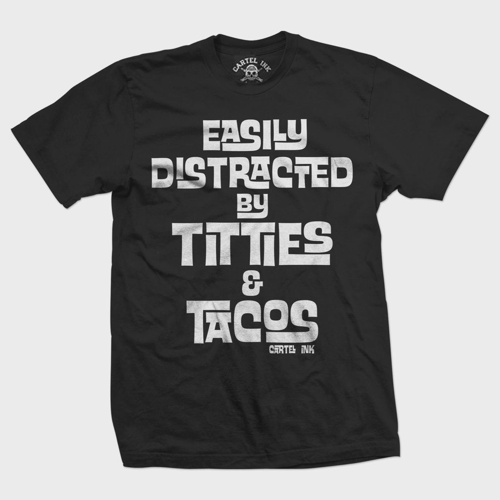 Easily Distracted Tee, Size: MED
