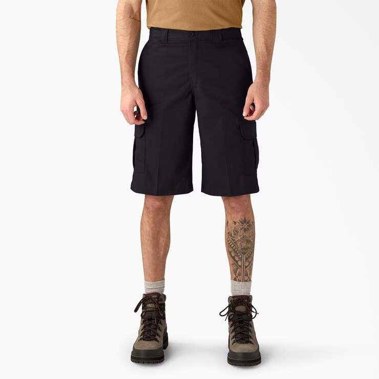 Dickies 13 " Cargo, Colour: Black, Size: 32
