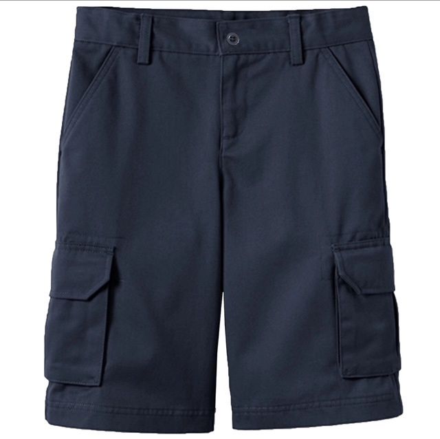 Approved Boys Cargo Short, Color: NVY, Size: 10