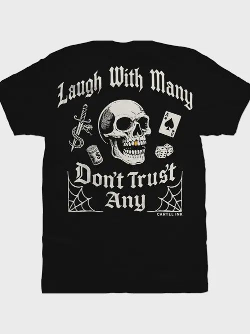 Laugh With Many Tee, Size: LRG