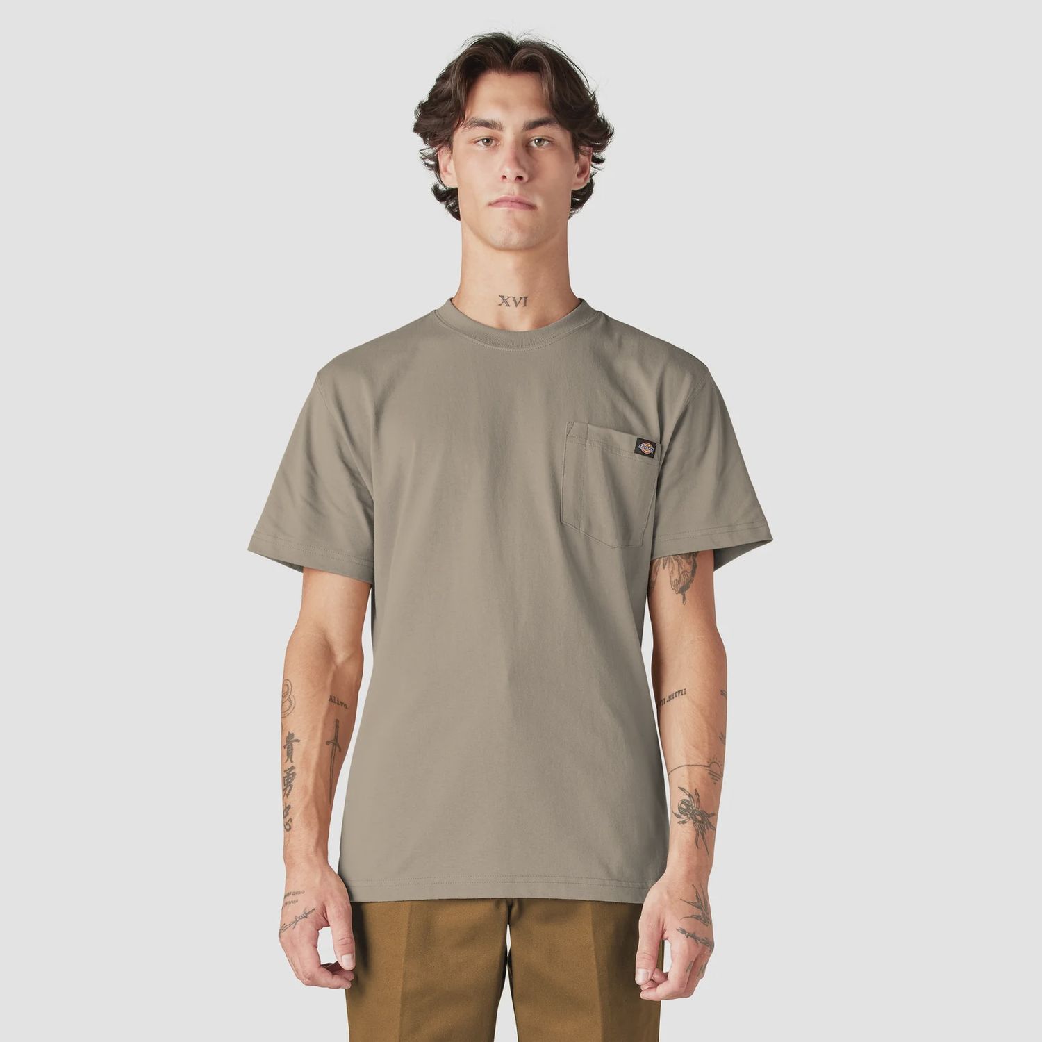 Dickies Heavyweight SS Tee, Color: DSAND, Size: L