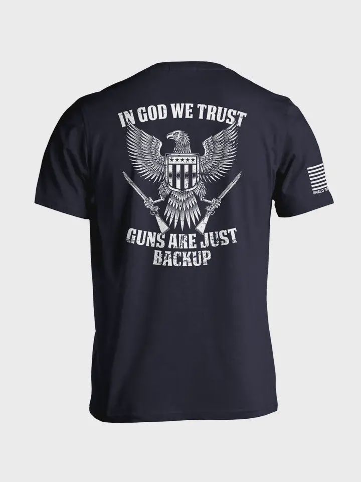 In God We Trust Tee, Color: NVY, Size: M