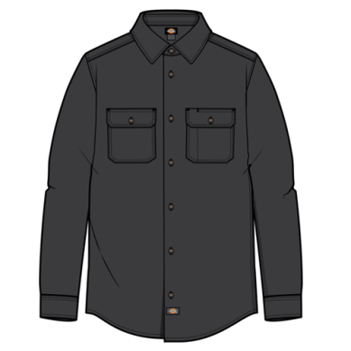 Dickies Flannel, Color: CHAR, Size: M