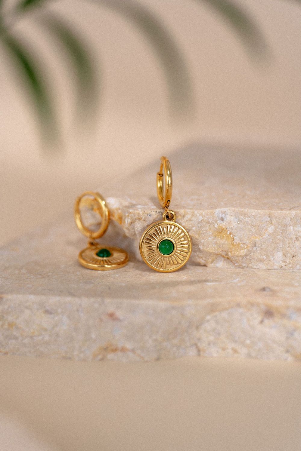 Boheme Emerald Hoops