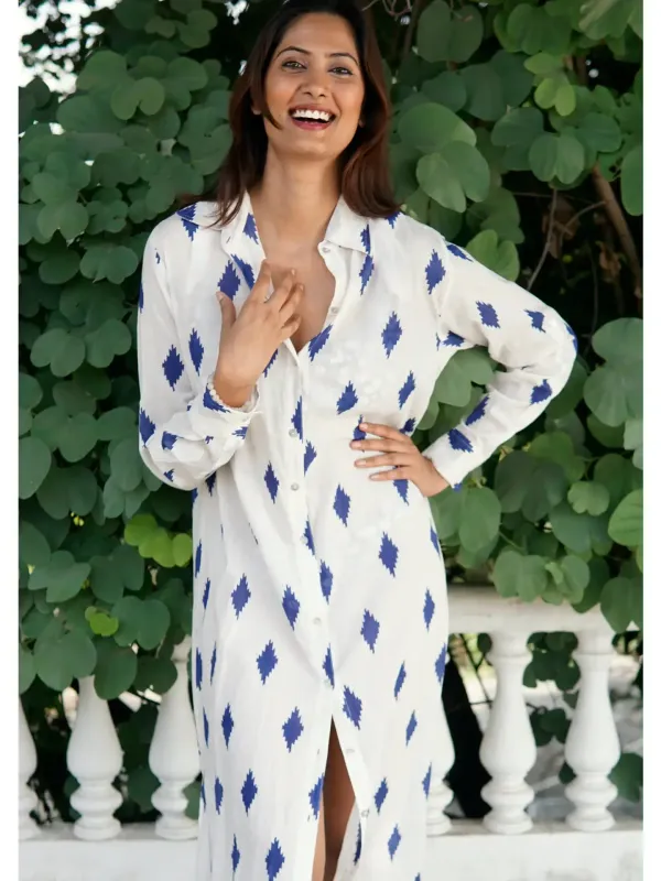 Crab Print Kimono