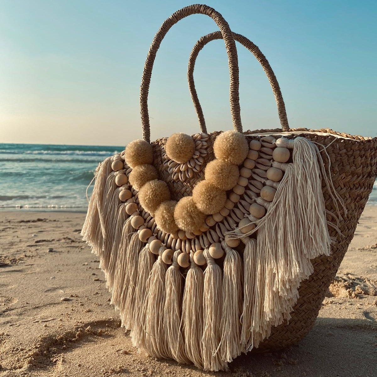 Boho Beach Basket