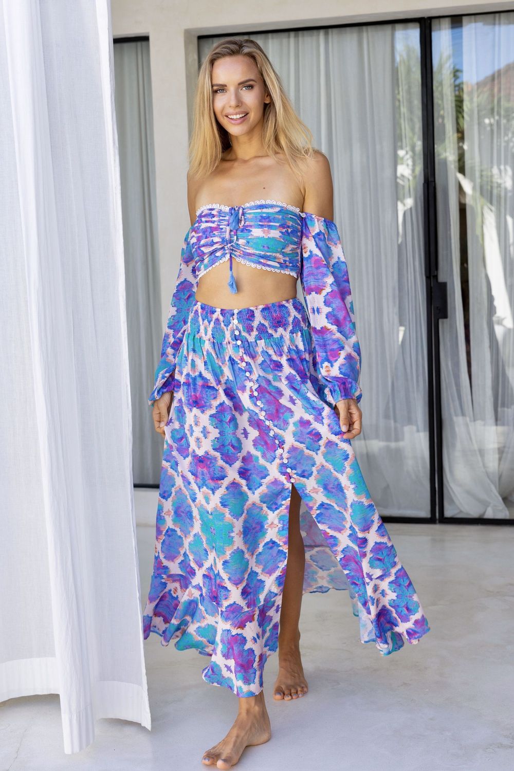 Fiji Gypsy Skirt Orchid Paradise