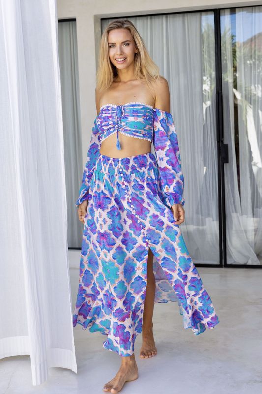 Fiji Gypsy Skirt Orchid Paradise