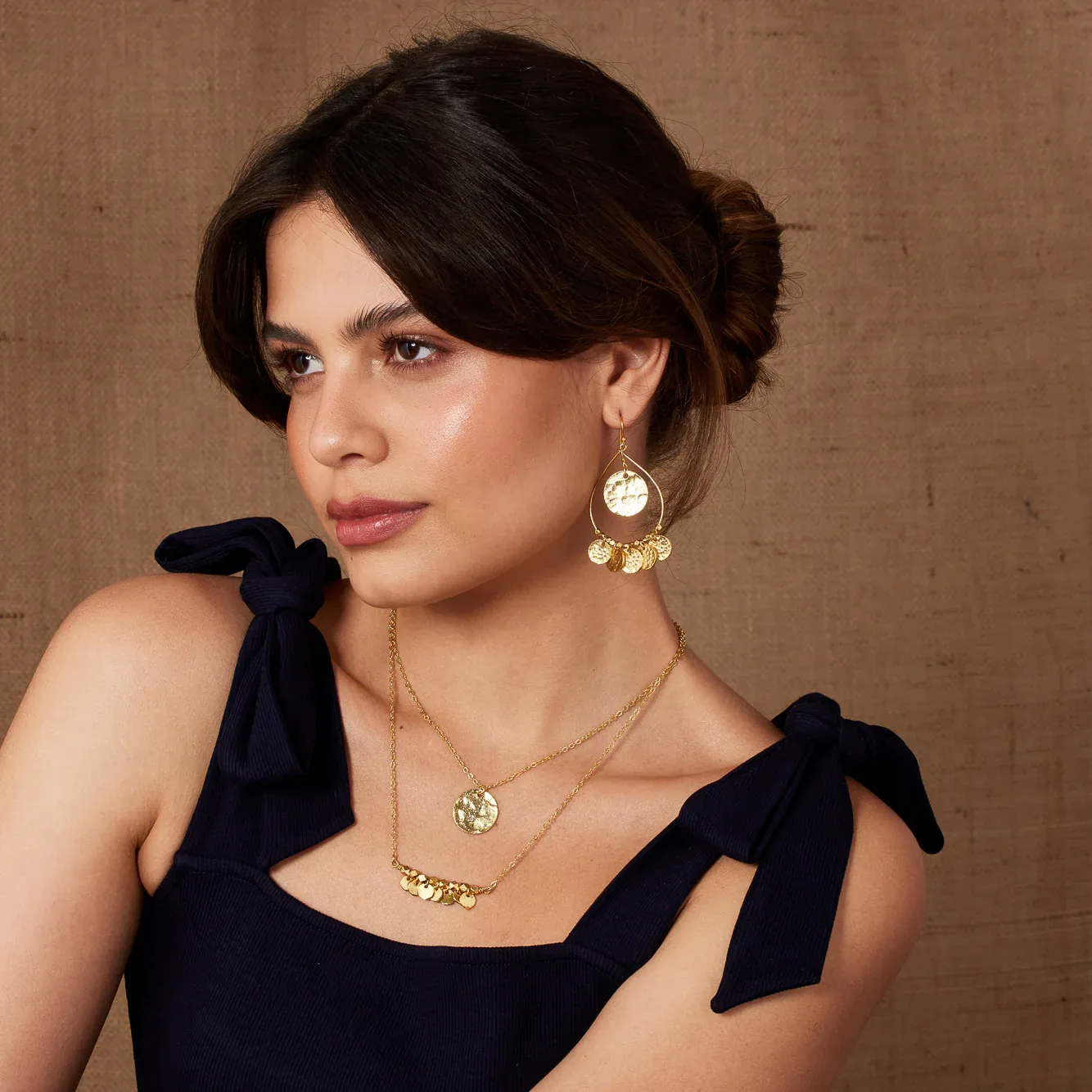 Gold Greek Island Necklace