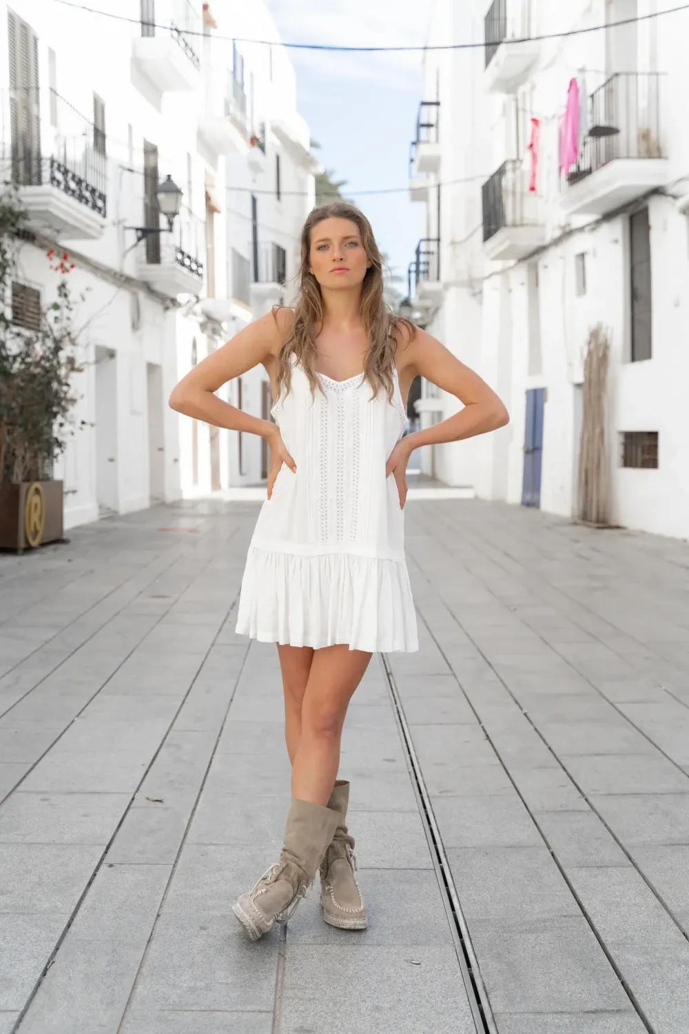 Mila Strap Dress Ivory