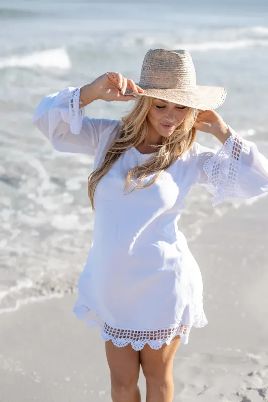 Lily Lace Dress White
