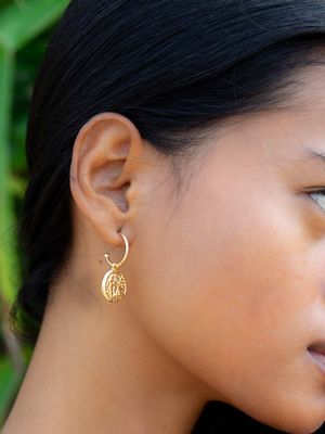 Minoan Gold coin hoops