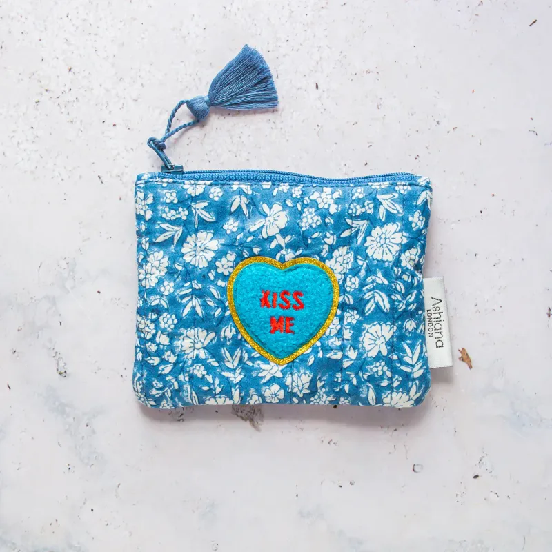 Mini Coin Purse Blue
