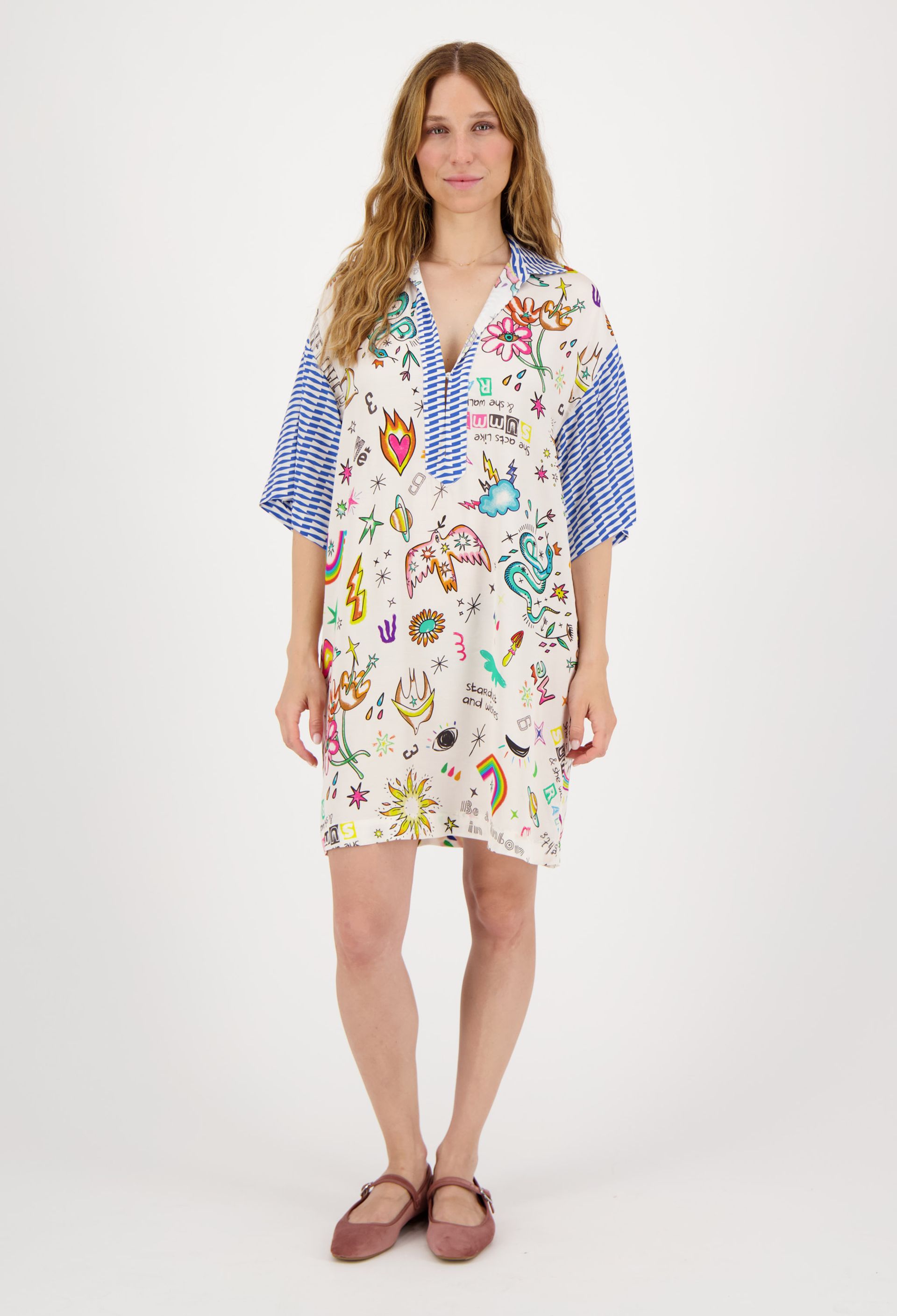 Nancy Placket Mini Dress Enlightenment