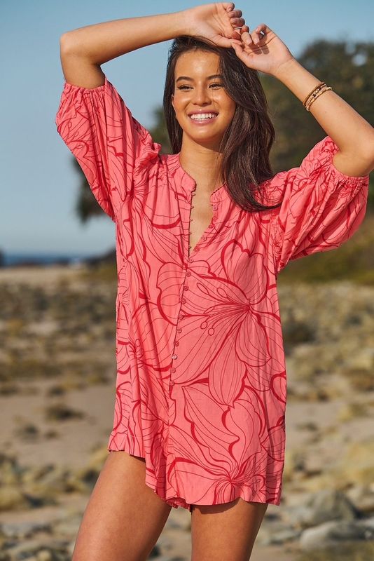 Rosella Print Mahlia Playsuit