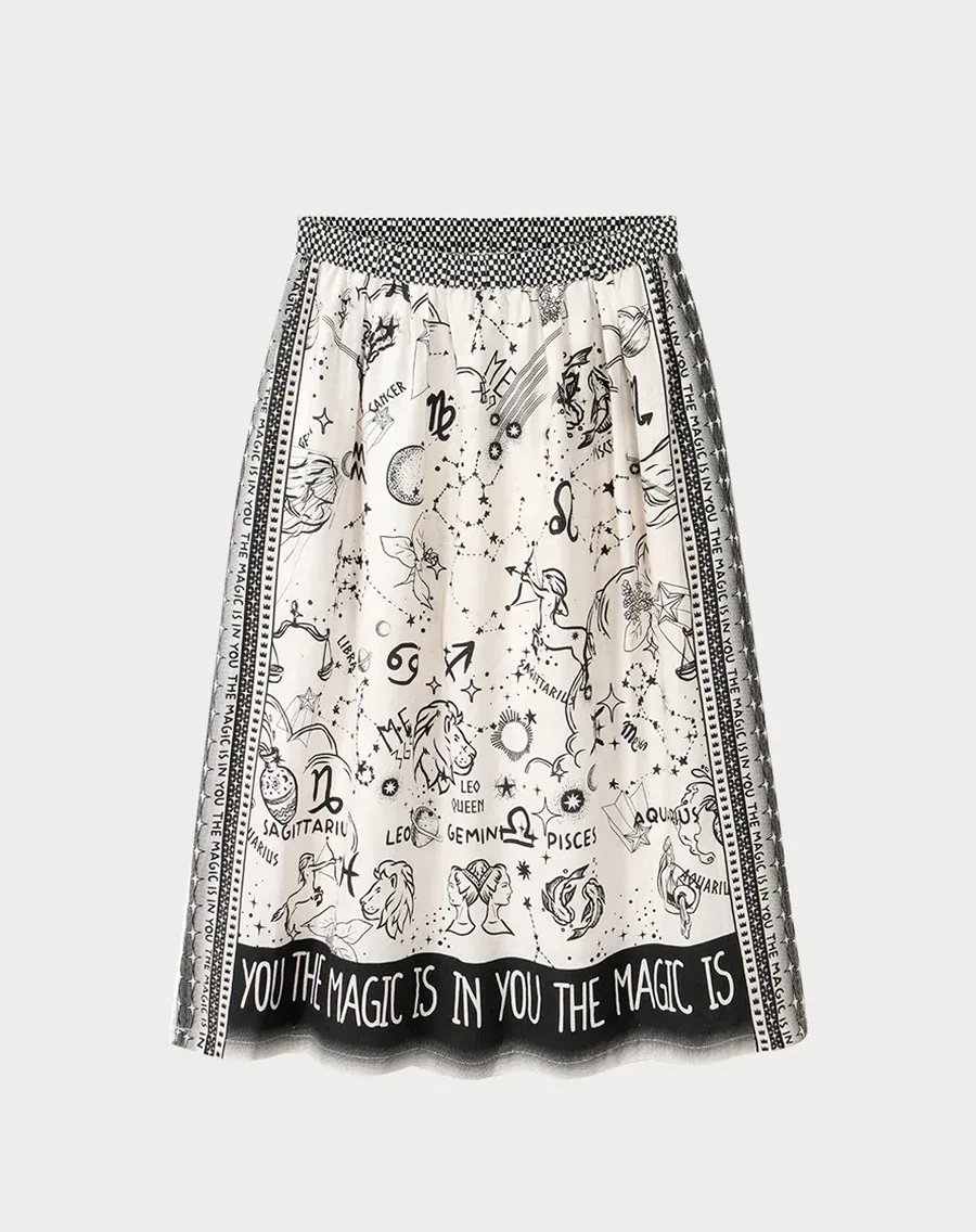 Vanessa Midi Skirt Zodiac