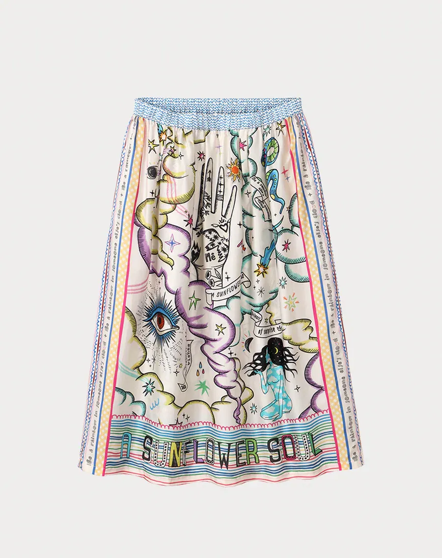 Vanessa Midi Skirt Enlightenment
