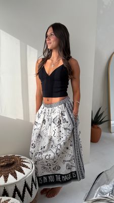 Vanessa Midi Skirt Zodiac
