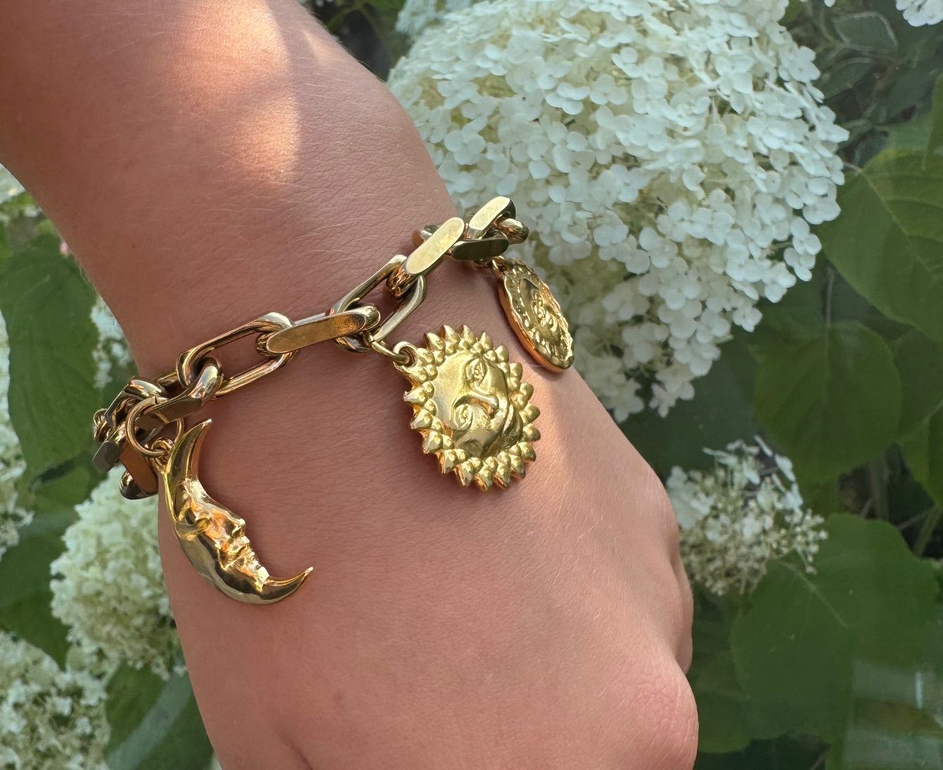 Sun And Moon Charm Bracelet