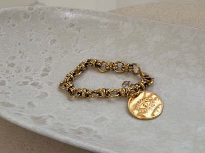 Naxos Gold Coin Bracelet