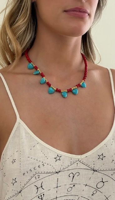 Blue Heart Necklace