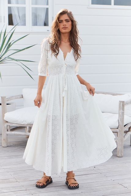 Jaase Sol Embroidered Maxi Dress