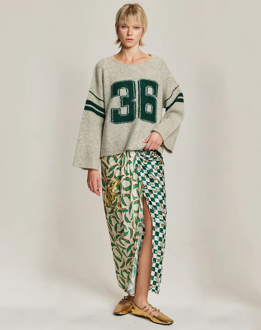 Luna Sporty Jade Tie Skirt