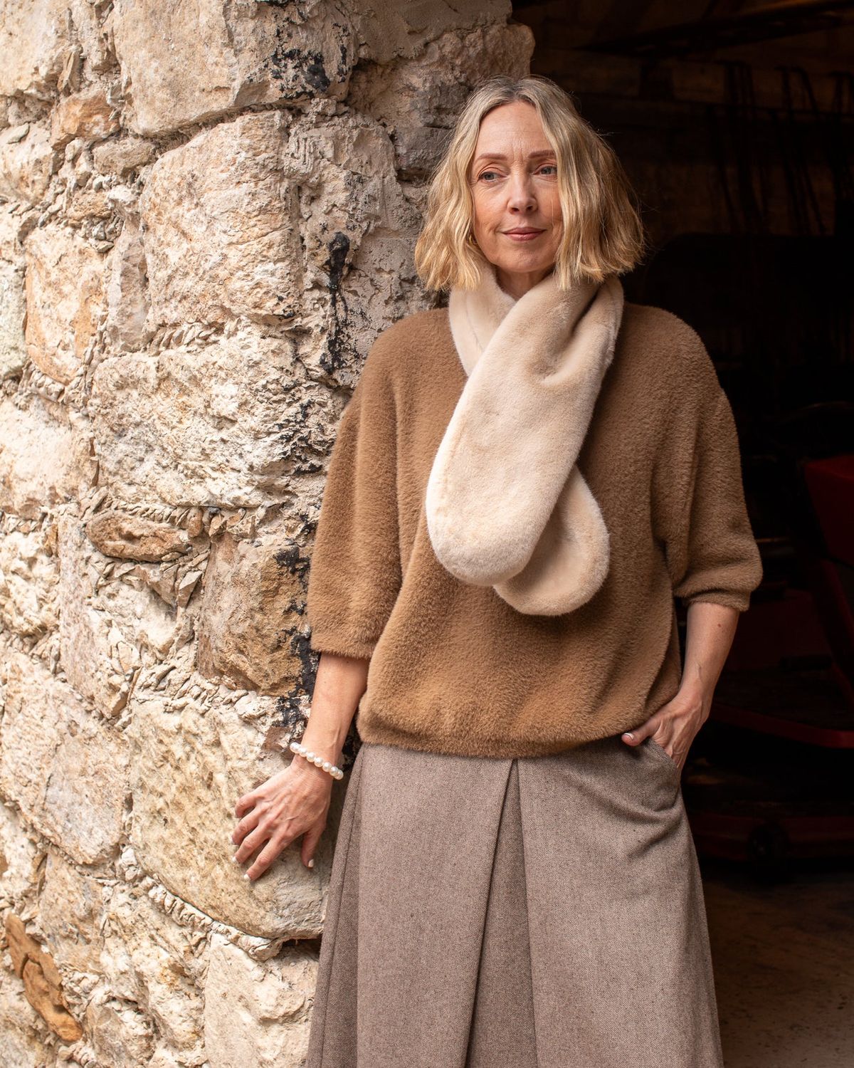 Verity faux fur scarf