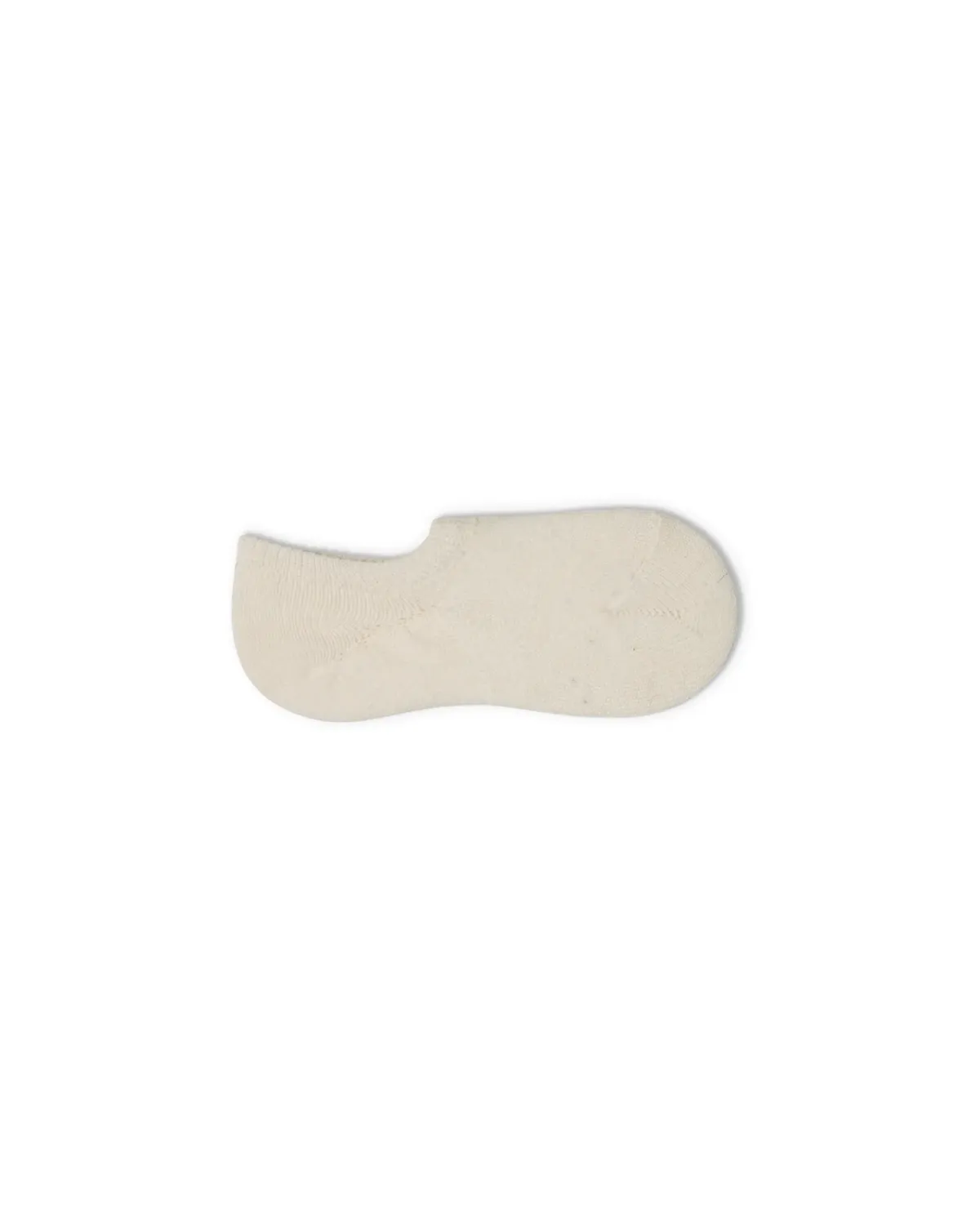 Cashmere Blend Ivory No Show sock