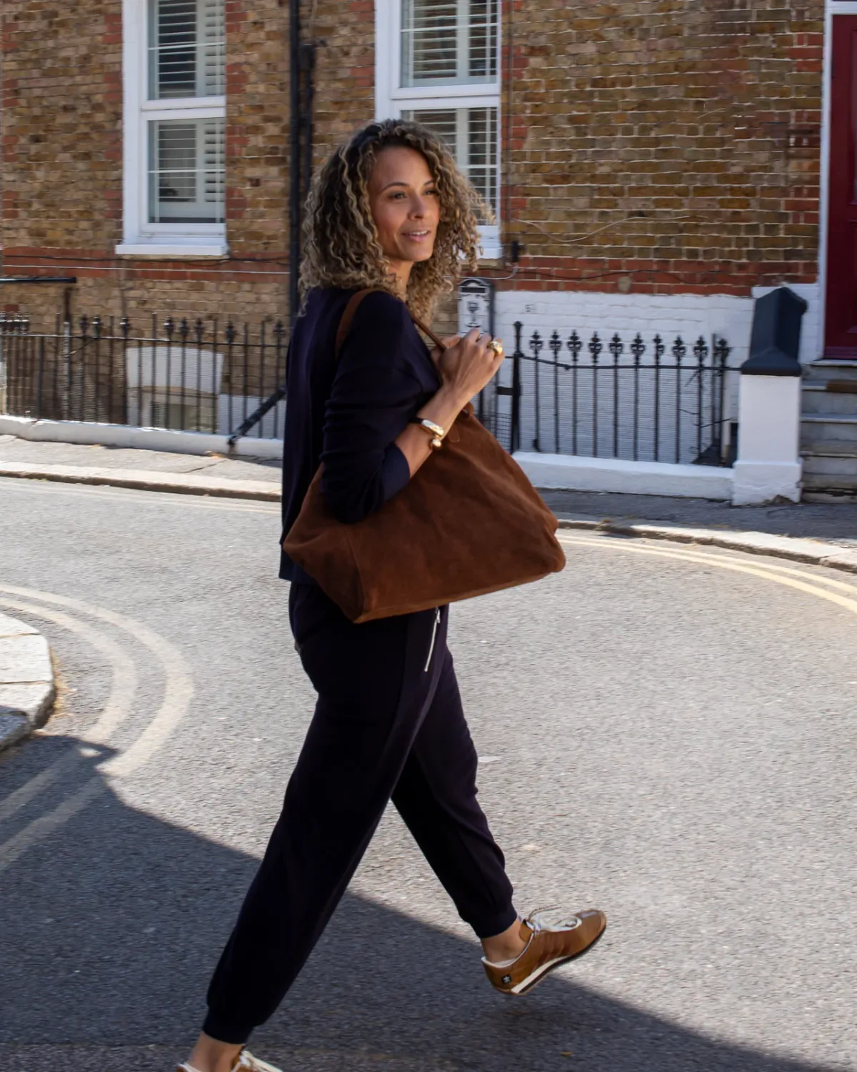 Soho Slouch Suede bag Tan