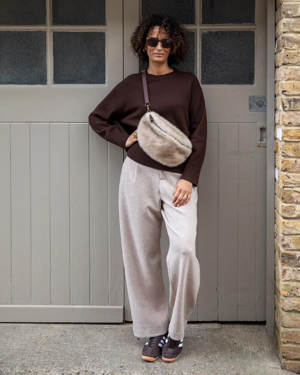 Fulham Faux Fur Sling Bag