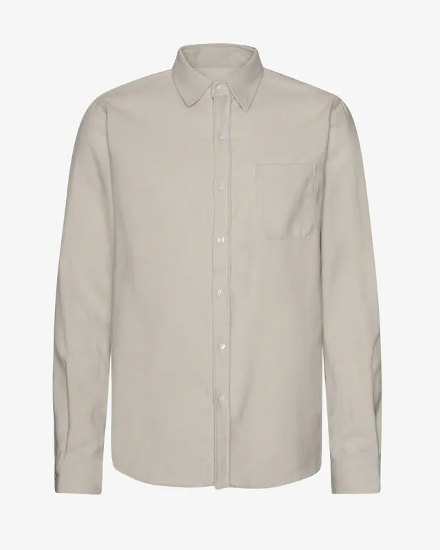 Colorful Standard Organic Flannel Shirt Cloudy Grey
