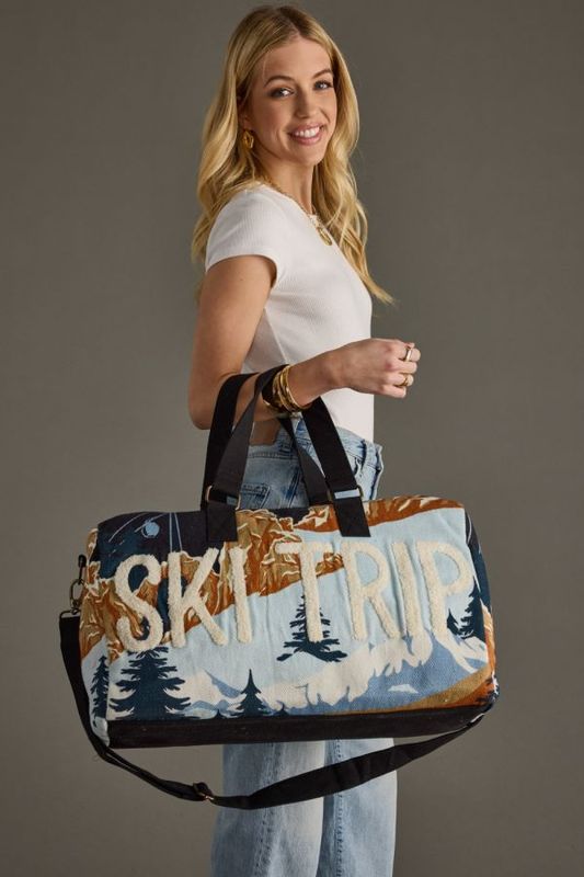 Blue Ski Trip travel bag