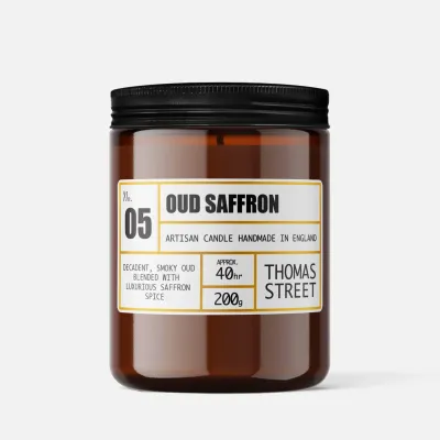 Oud Saffron Apothecary Candle
