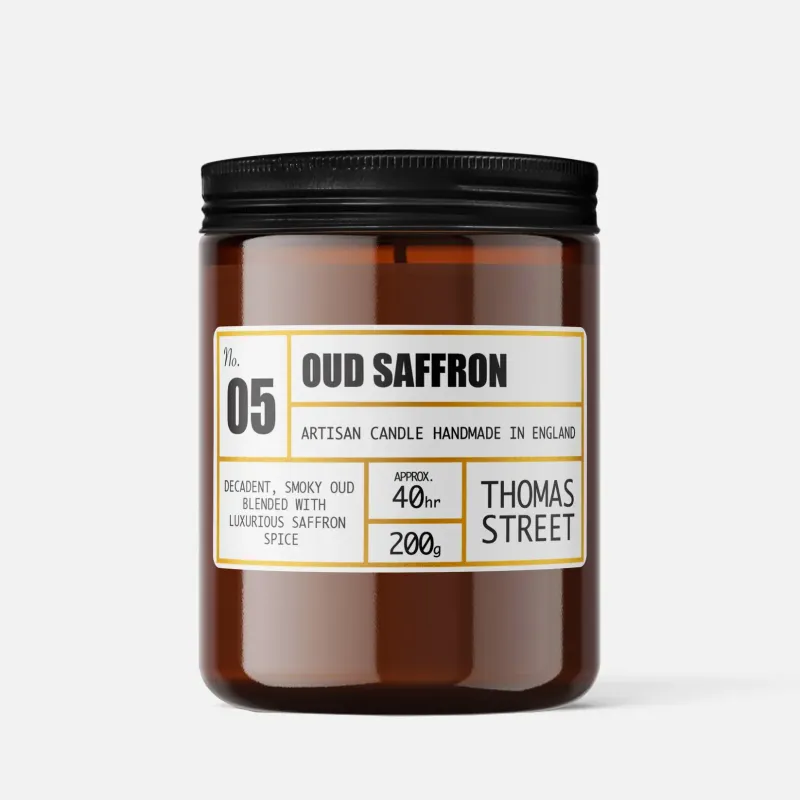 Oud Saffron Apothecary Candle