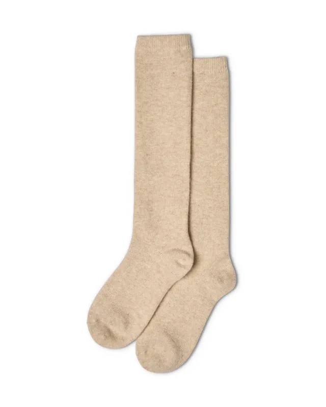 Cashmere Blend Lounge Sock Oatmeal