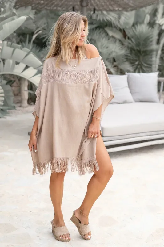 Mystic Poncho Sand