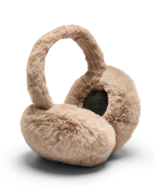 Faux Fur Ear Muff Truffle