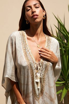 Guilty Beach Neutral Sands Kaftan