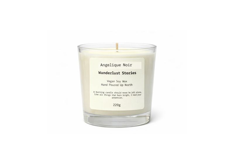 Wanderlust Stories Angelique Noir Medium Candle