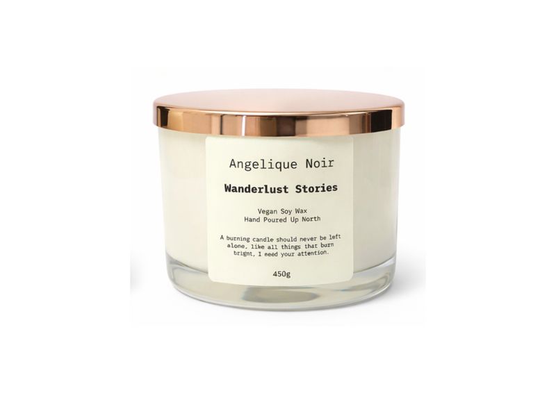 Wanderlust Stories Angelique Noir Large Candle