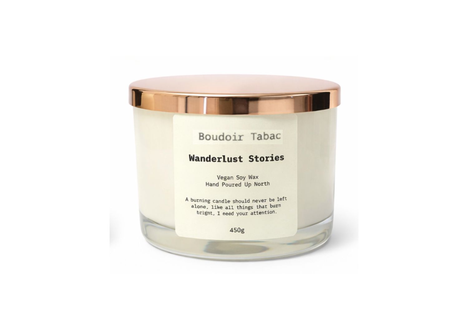 Wanderlust Stories Large Boudoir Tabac Candle