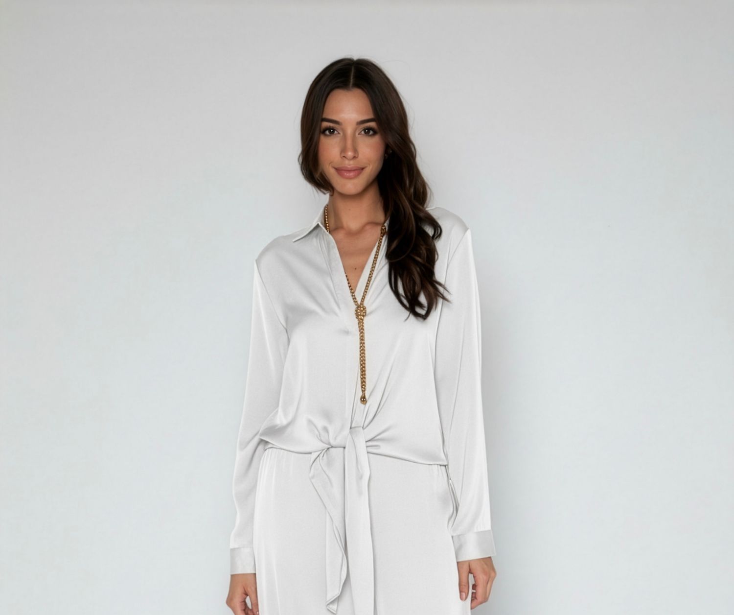 Nouvelle SILK95FIVE Thai Blouse white