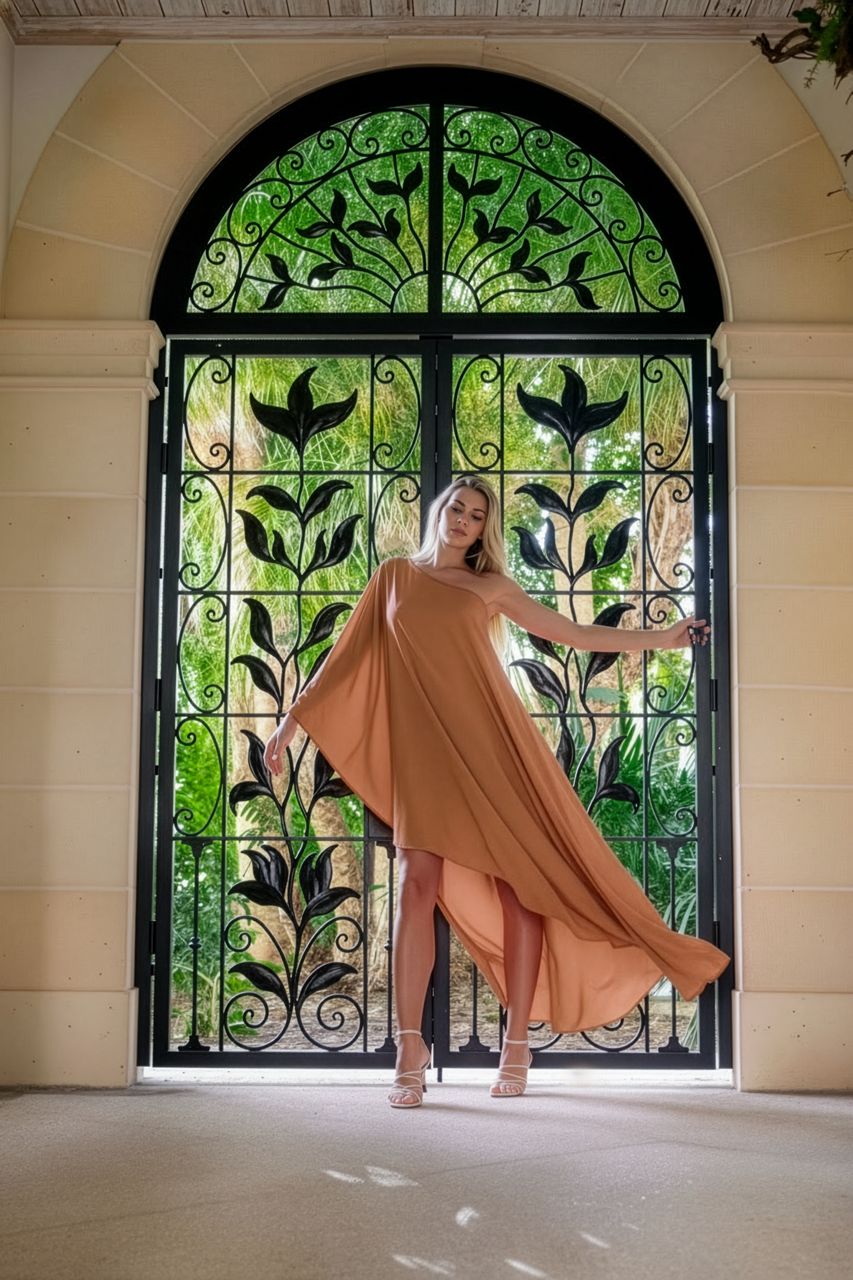 Nouvelle SILK95FIVE Ritz Caftan Dress Sand