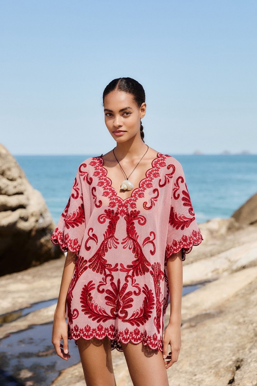 Farm Rio Arabesc Light Pink Dress