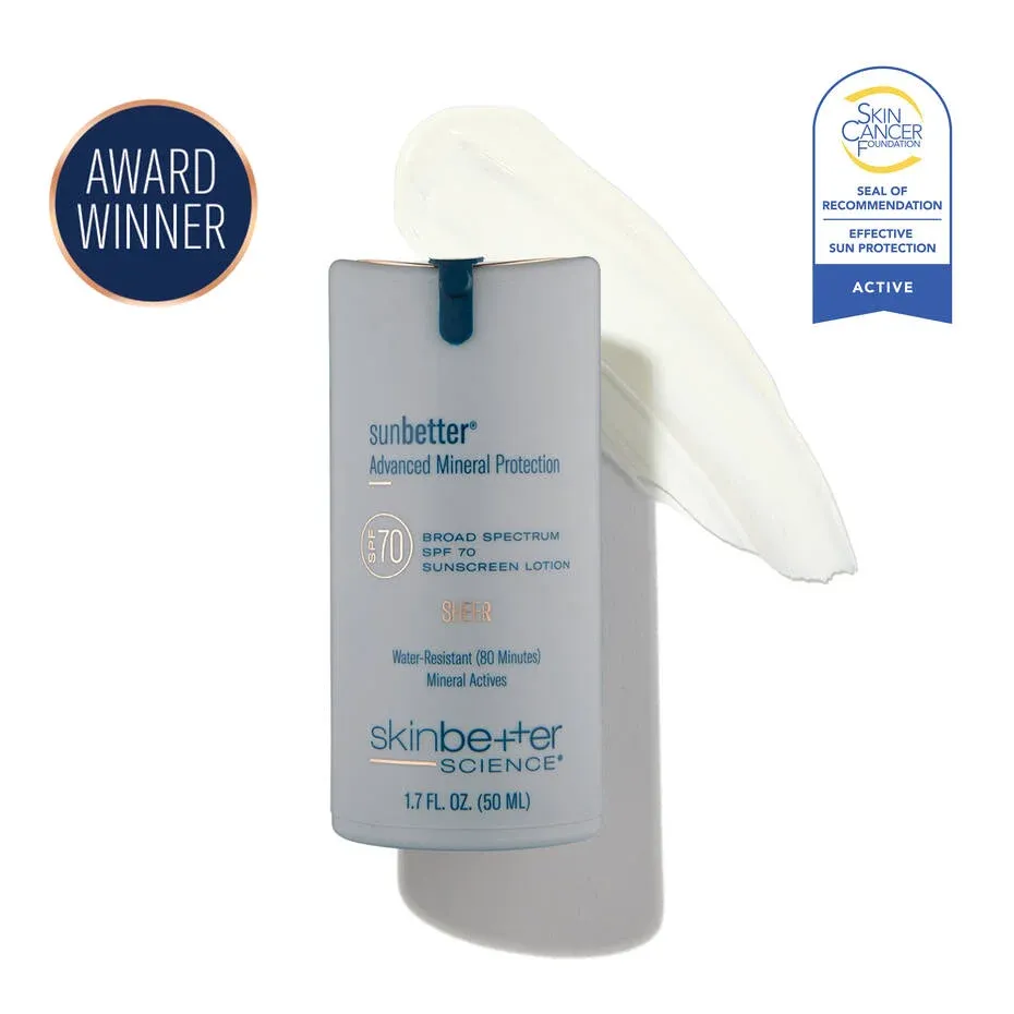 Sunbetter® Advanced SHEER SPF 70 Sunscreen Lotion