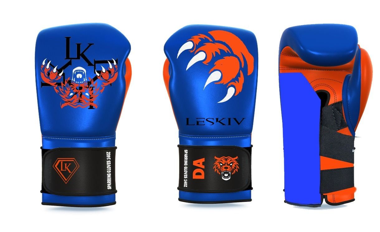 Gants de boxe Leskiv - couleur vegeto - 14oz