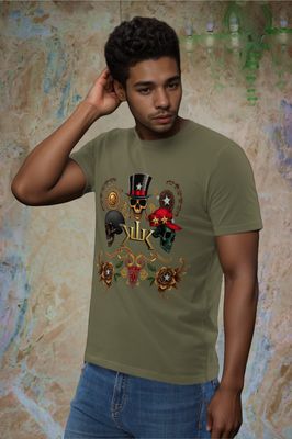 T-shirt Skull Royale Kaki Unisex