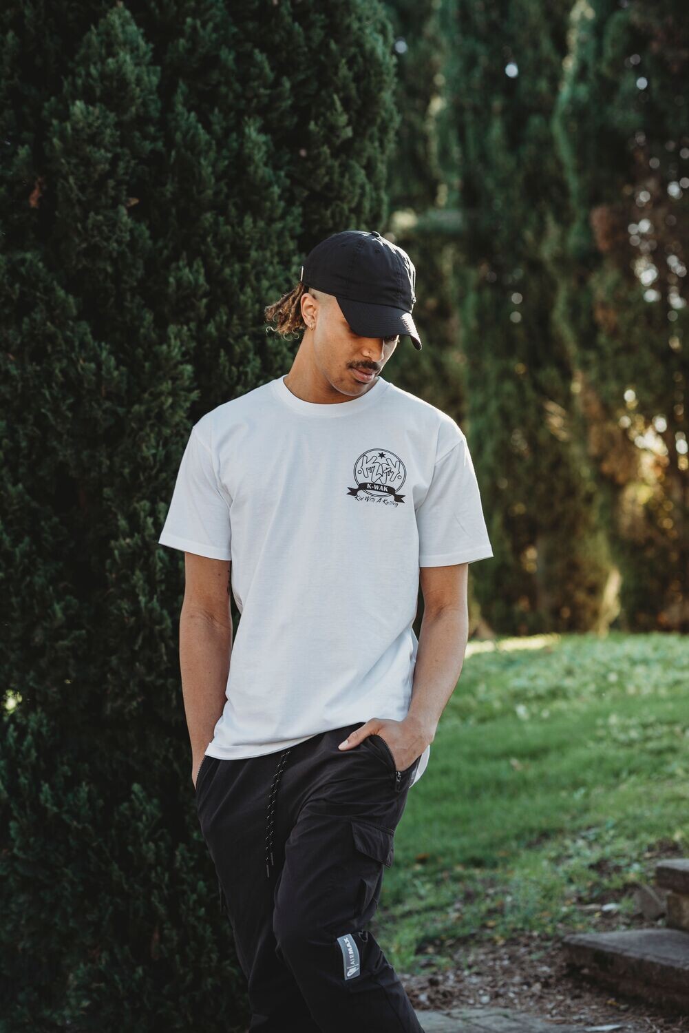 K-WAK T-SHIRT &quot;LOGO TEE&quot; WHITE